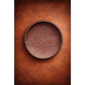 Vintage Handwoven Round Basket / Natural Rattan · Boho Wall Décor · Earthy Tones